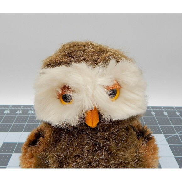 Vintage R Dakin Owlbert Owl Plush 28-1039 Brown Bird Stuffed Toy Animal 1980 Tag - Picture 5 of 11